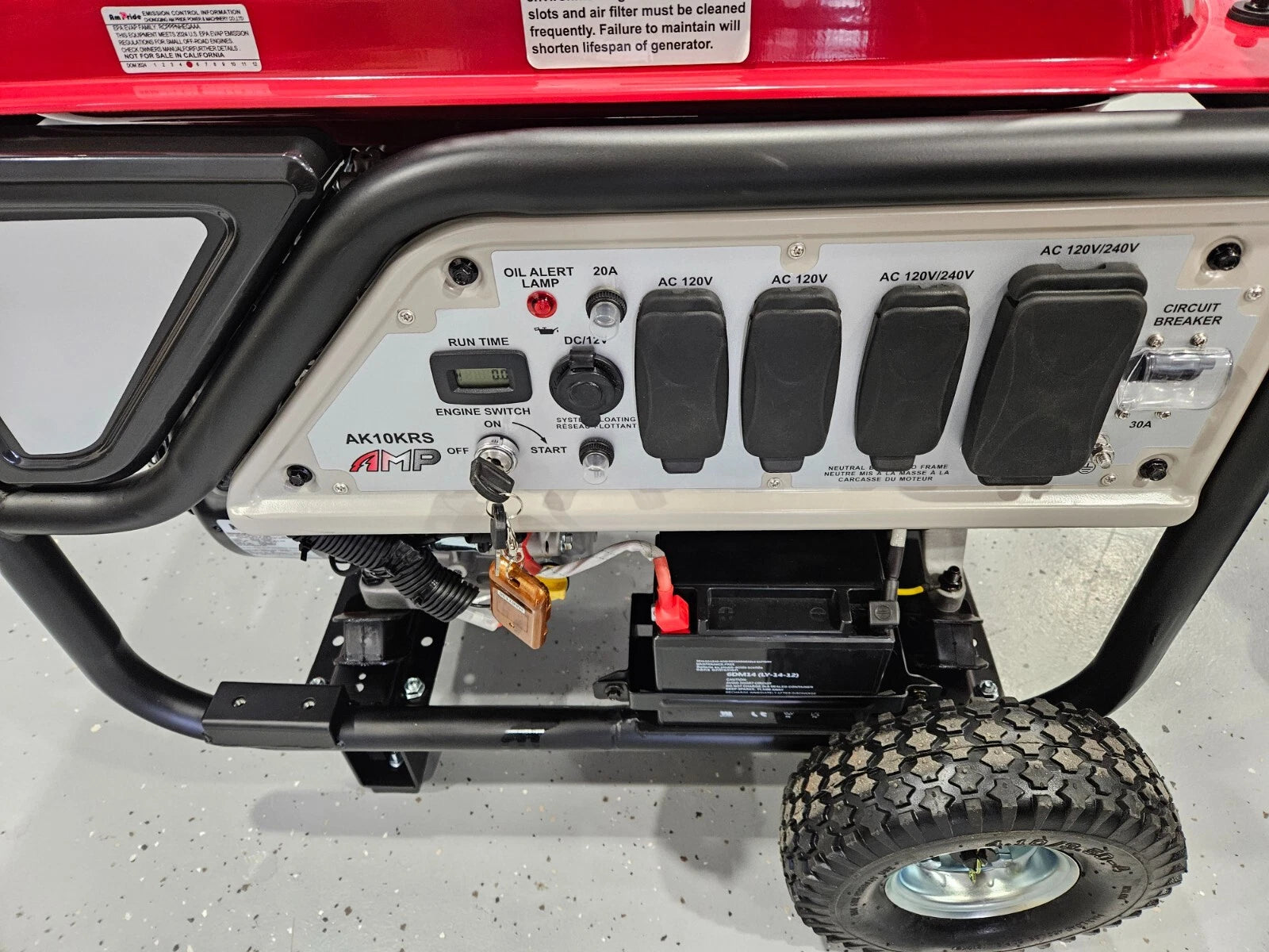 Kohler AMP 14HP 10,000W Generator with Electric & Remote Start